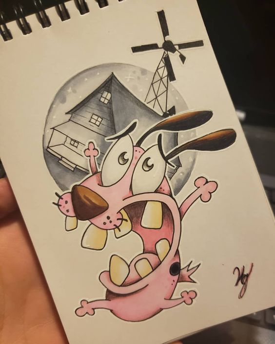 Artist working on character concept art